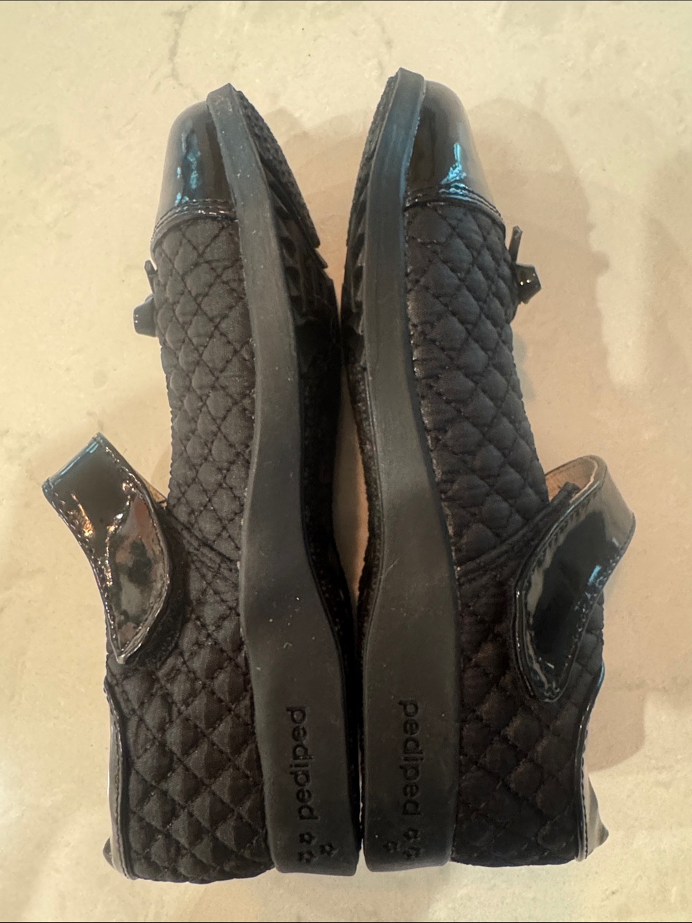Pediped Flex Naomi Black Quilted Mary Jane Shoes - Picture 7 of 7